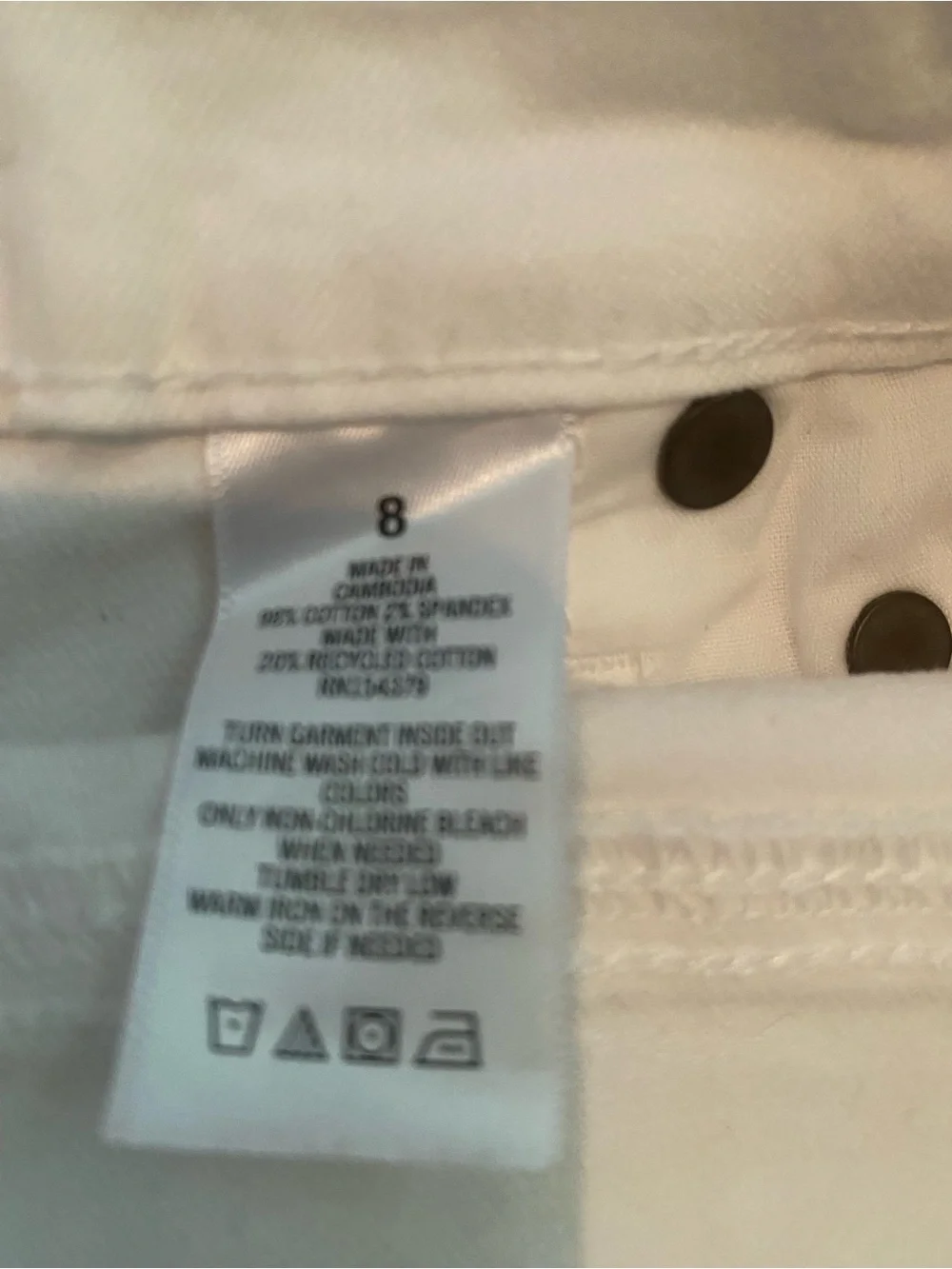 White Distressed Women’s Denim Shorts from Aeropostale - Picture 5 of 5